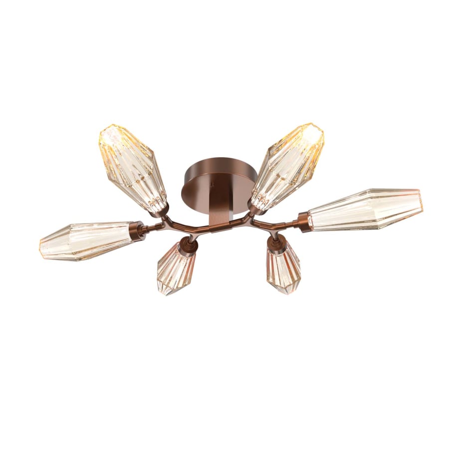 Hammerton Studio Aalto 6 Light 35" Wide LED Semi-Flush Ceiling Fixture - 3000K