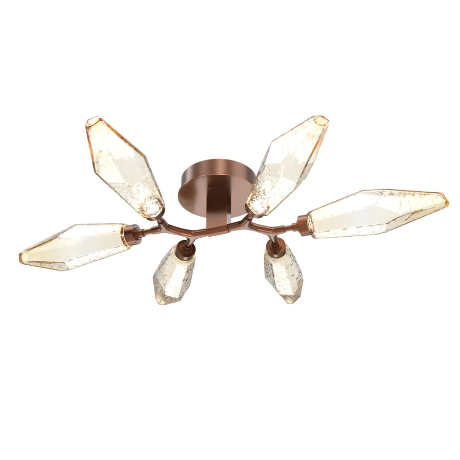Hammerton Studio Rock Crystal 36" Wide LED Semi-Flush Ceiling Fixture