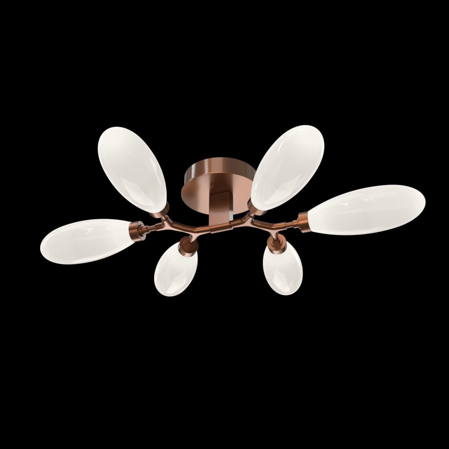 Hammerton Studio Fiori 6 Light 36" Wide LED Semi-Flush Ceiling Fixture - 3000K