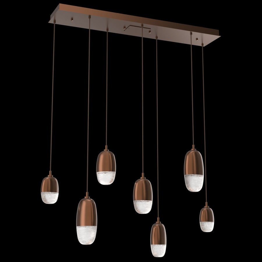 Hammerton Studio Pebble 7 Light 46" Wide LED Linear Chandelier - 2700K