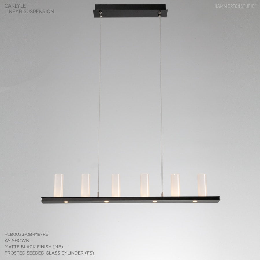 Hammerton Studio Carlyle 44" Wide Artisan Crafted 10 Light LED Linear Chandelier