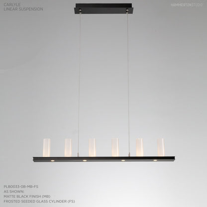 Hammerton Studio Carlyle 44" Wide Artisan Crafted 10 Light LED Linear Chandelier
