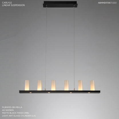 Hammerton Studio Carlyle 44" Wide Artisan Crafted 10 Light LED Linear Chandelier