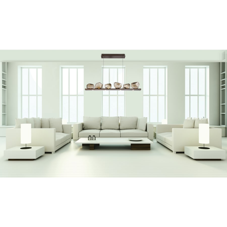 Hammerton Studio Gem 44" Wide 10 Light Hand Blown Glass LED Linear Suspension