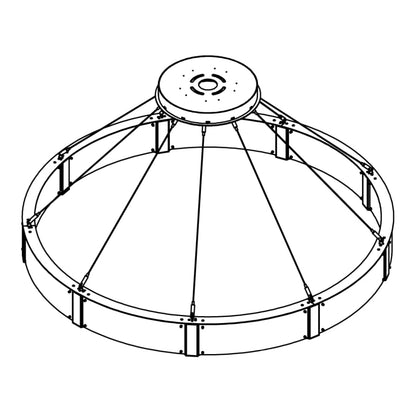 Hammerton Studio Parallel 60" Wide Artisan Crafted LED Chandelier with Hand Textured Glass