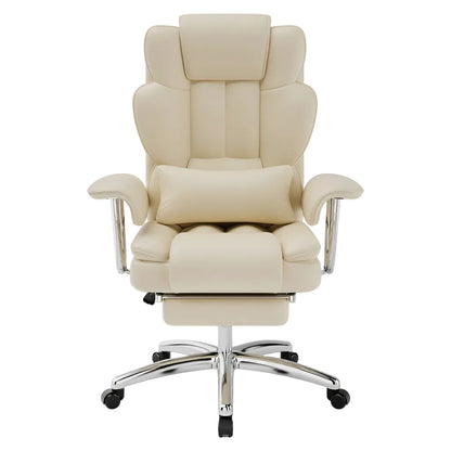 back view of high back office chair with structured design