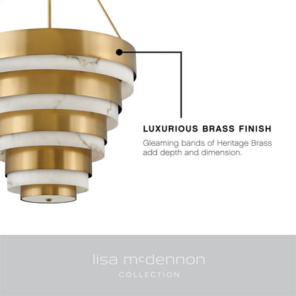 Hinkley Lighting Echelon 8 Light 27" Wide Lisa McDennon Chandelier