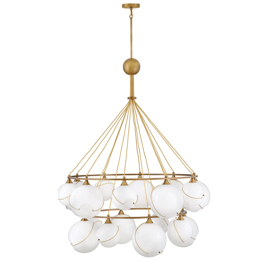 Hinkley Lighting Skye 18 Light 53" Wide Chandelier with Glass Shades