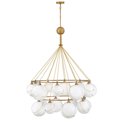 Hinkley Lighting Skye 18 Light 53" Wide Chandelier with Glass Shades