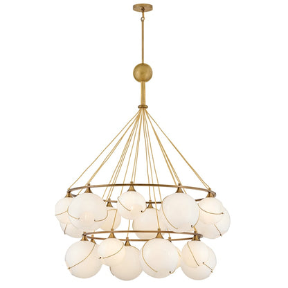 Hinkley Lighting Skye 18 Light 53" Wide Chandelier with Glass Shades