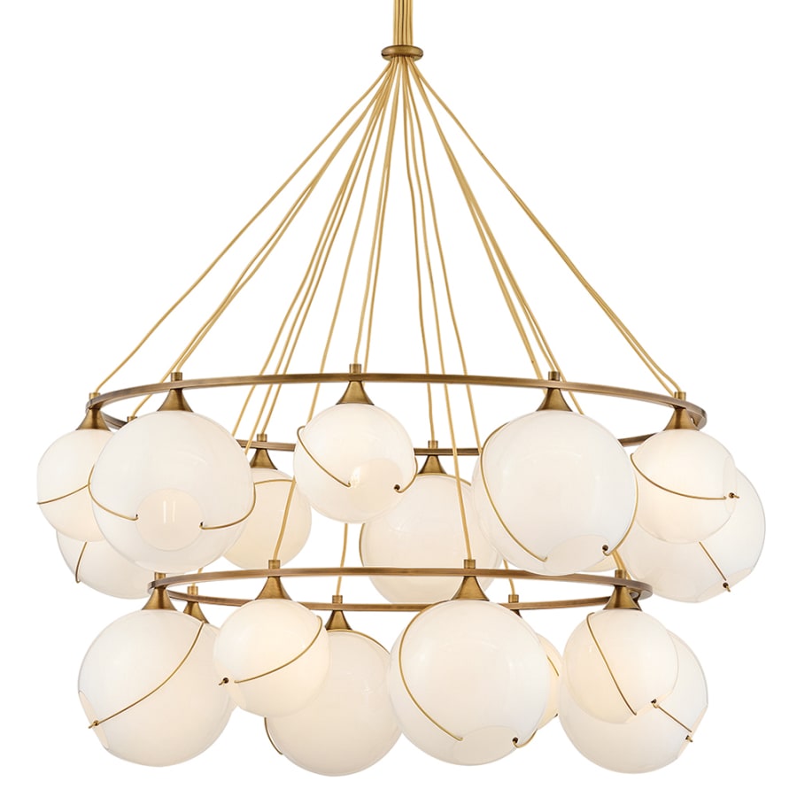 Hinkley Lighting Skye 18 Light 53" Wide Chandelier with Glass Shades