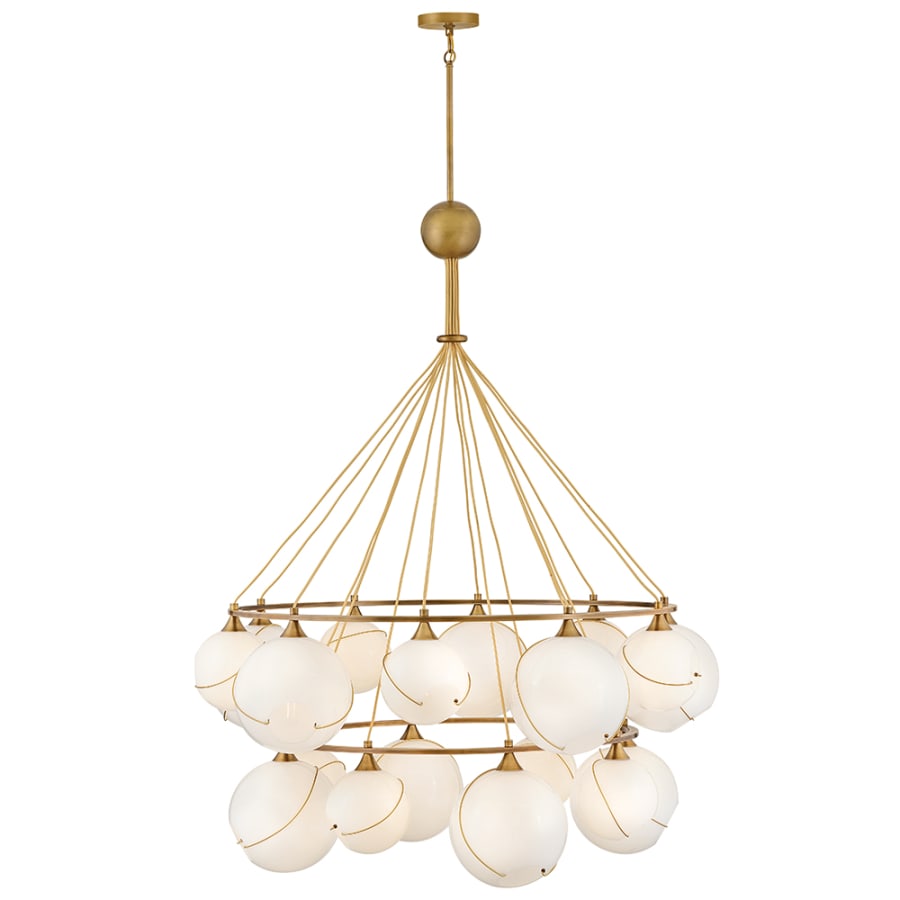 Hinkley Lighting Skye 18 Light 53" Wide Chandelier with Glass Shades