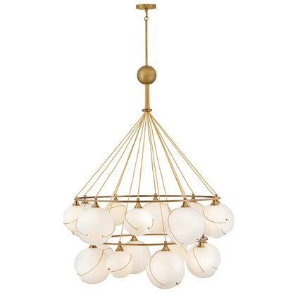 Hinkley Lighting Skye 18 Light 53" Wide Chandelier with Glass Shades