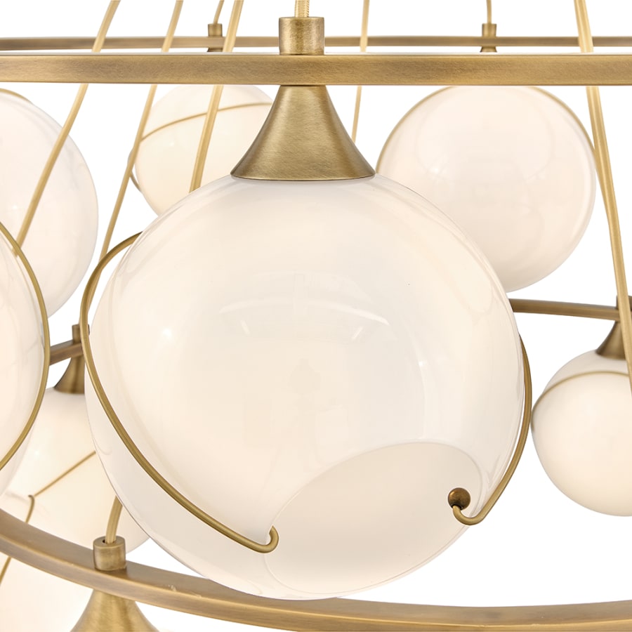 Hinkley Lighting Skye 18 Light 53" Wide Chandelier with Glass Shades
