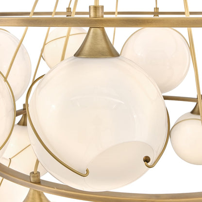 Hinkley Lighting Skye 18 Light 53" Wide Chandelier with Glass Shades