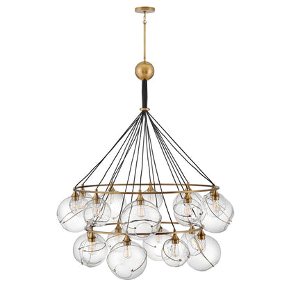 Hinkley Lighting Skye 18 Light 53" Wide Chandelier with Glass Shades