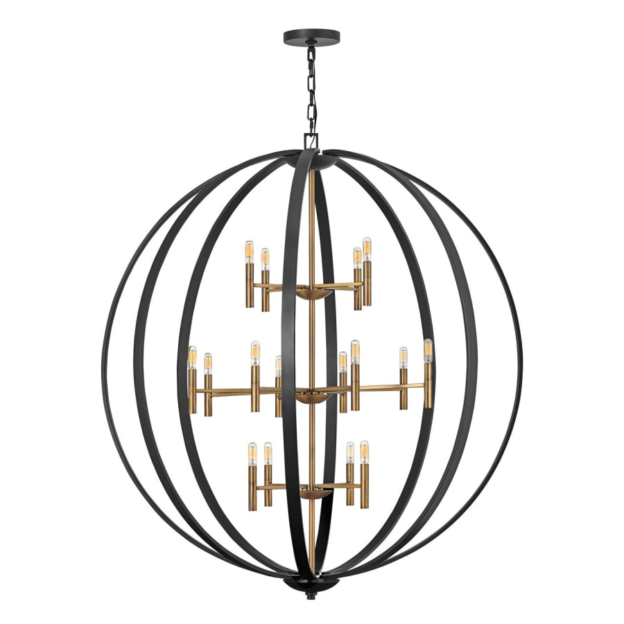 Hinkley Lighting Euclid 16 Light 52" Wide Mixed Metal Globe Chandelier
