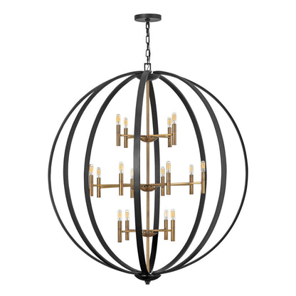 Hinkley Lighting Euclid 16 Light 52" Wide Mixed Metal Globe Chandelier