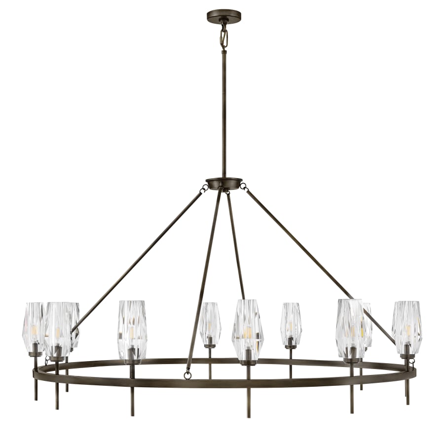 Hinkley Lighting Ana 12 Light 58" Wide Crystal Ring Chandelier
