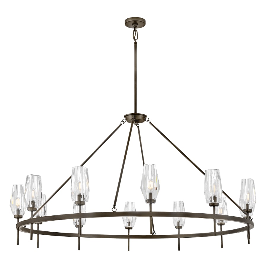 Hinkley Lighting Ana 12 Light 58" Wide Crystal Ring Chandelier