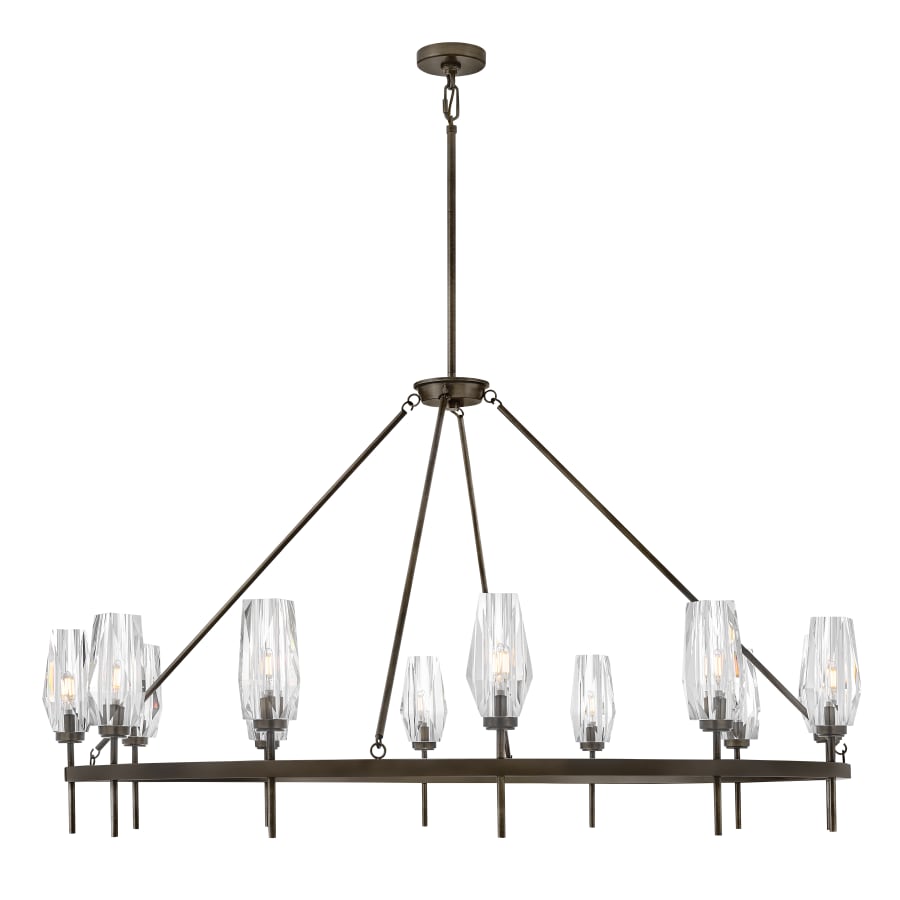 Hinkley Lighting Ana 12 Light 58" Wide Crystal Ring Chandelier