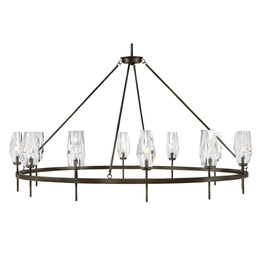 Hinkley Lighting Ana 12 Light 58" Wide Crystal Ring Chandelier