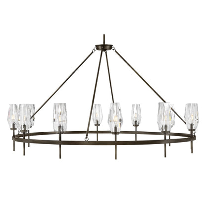 Hinkley Lighting Ana 12 Light 58" Wide Crystal Ring Chandelier