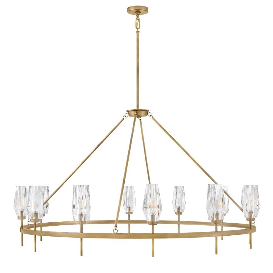 Hinkley Lighting Ana 12 Light 58" Wide Crystal Ring Chandelier