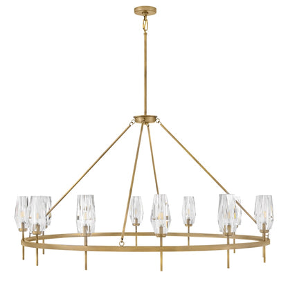 Hinkley Lighting Ana 12 Light 58" Wide Crystal Ring Chandelier