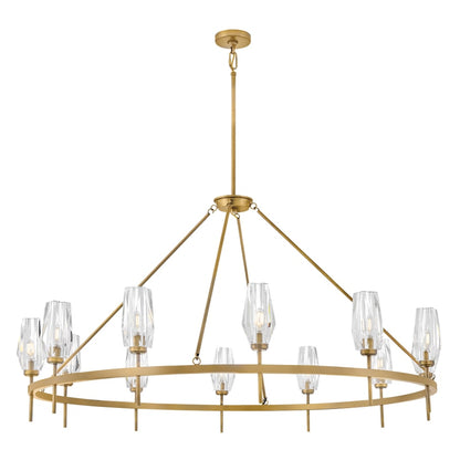 Hinkley Lighting Ana 12 Light 58" Wide Crystal Ring Chandelier