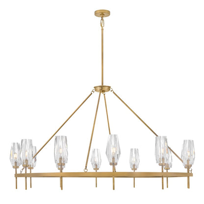 Hinkley Lighting Ana 12 Light 58" Wide Crystal Ring Chandelier