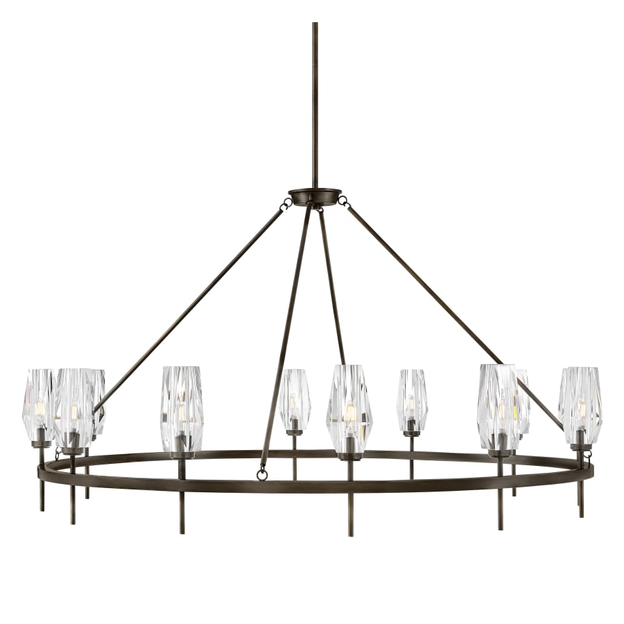 Hinkley Lighting Ana 12 Light 58" Wide Crystal Ring Chandelier