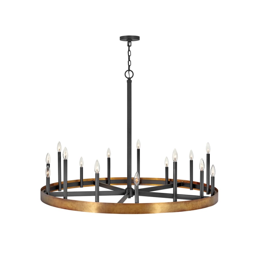 Hinkley Lighting Wells 15 Light 45" Wide Taper Candle Style Chandelier
