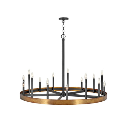 Hinkley Lighting Wells 15 Light 45" Wide Taper Candle Style Chandelier