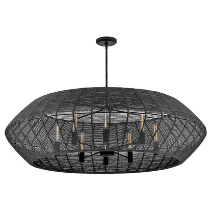Hinkley Lighting Luca 8 Light 60" Wide Lisa McDennon Drum Chandelier with Woven Shade