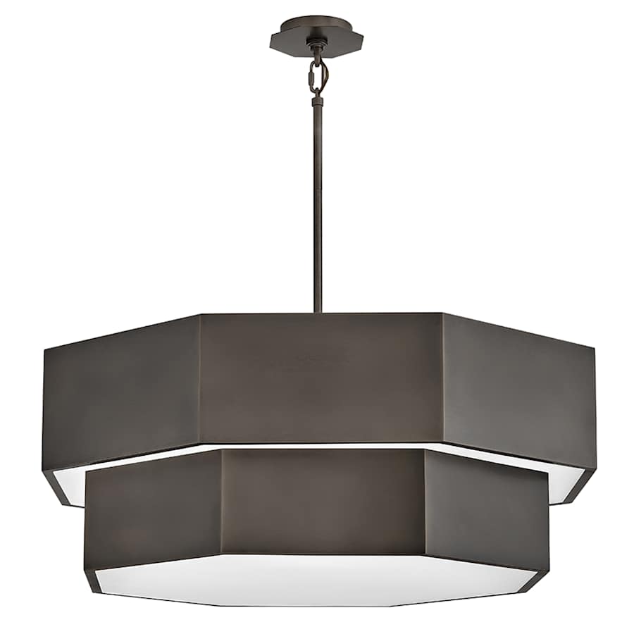 Hinkley Lighting Facet 12 Light 38" Wide Waterfall Chandelier