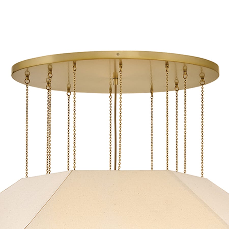 Hinkley Lighting Lyla 10 Light 51" Wide Drum Chandelier with Linen Shade