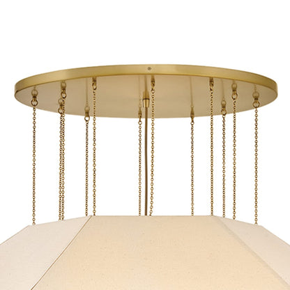 Hinkley Lighting Lyla 10 Light 51" Wide Drum Chandelier with Linen Shade