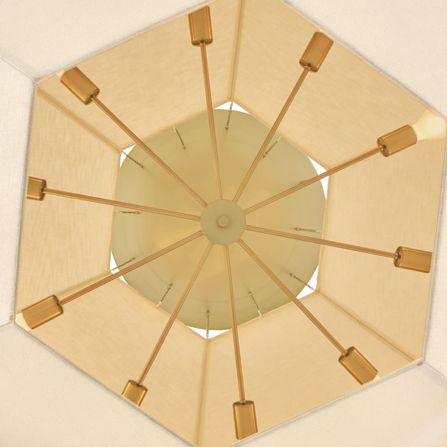 Hinkley Lighting Lyla 10 Light 51" Wide Drum Chandelier with Linen Shade