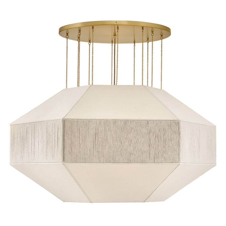 Hinkley Lighting Lyla 10 Light 51" Wide Drum Chandelier with Linen Shade