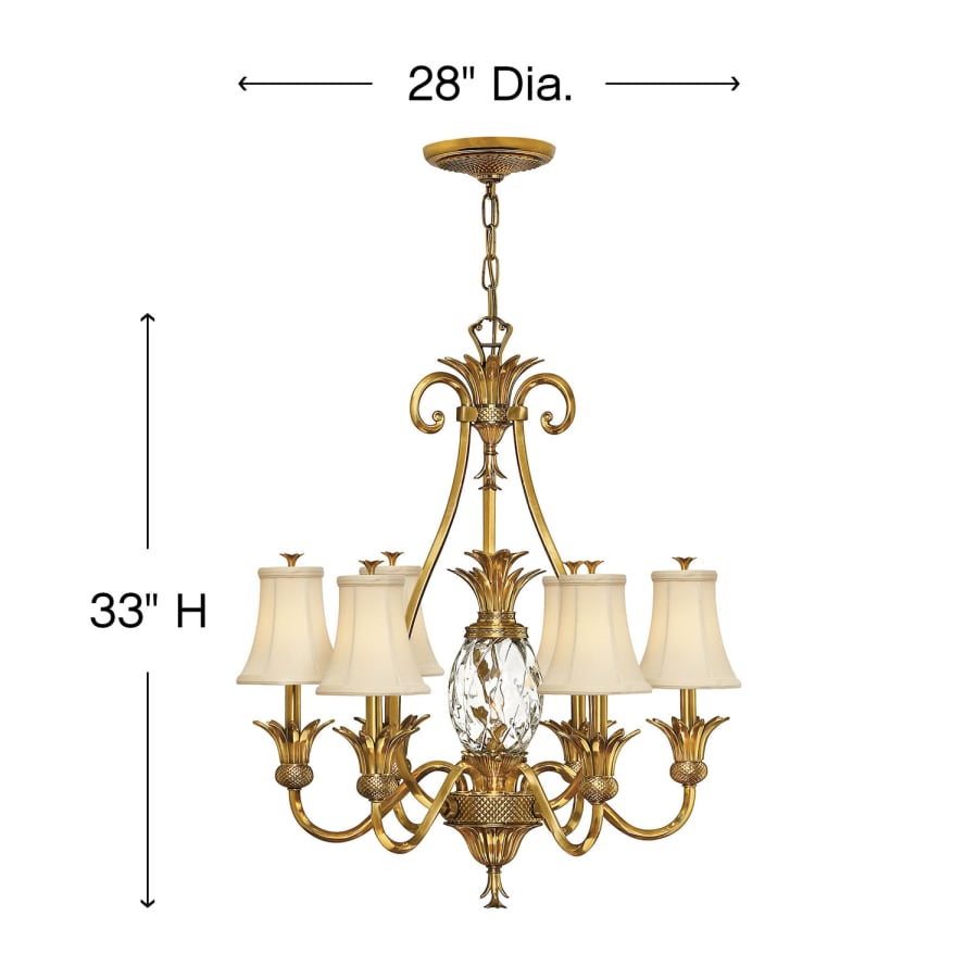 Hinkley Lighting Plantation 7 Light 1 Tier Chandelier