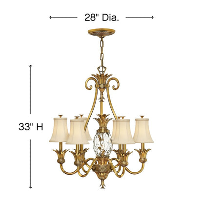 Hinkley Lighting Plantation 7 Light 1 Tier Chandelier