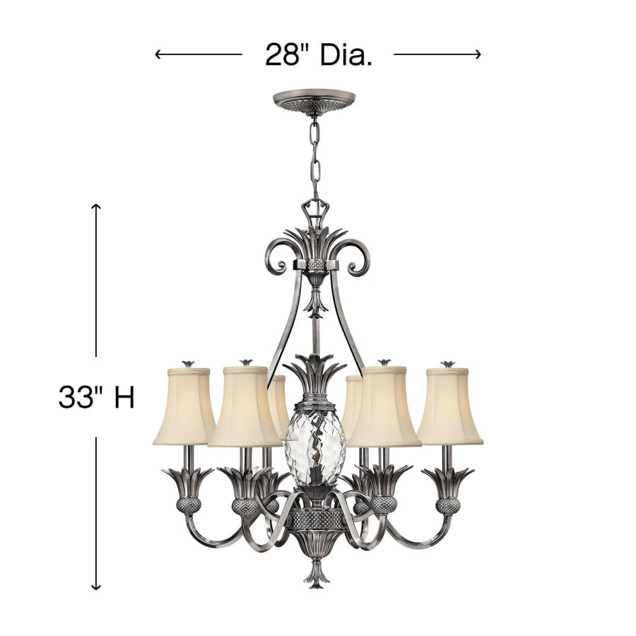 Hinkley Lighting Plantation 7 Light 1 Tier Chandelier