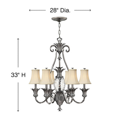 Hinkley Lighting Plantation 7 Light 1 Tier Chandelier