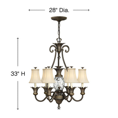 Hinkley Lighting Plantation 7 Light 1 Tier Chandelier