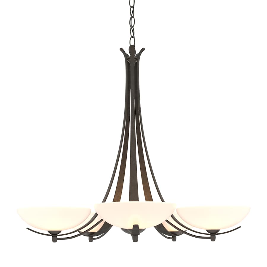Hubbardton Forge Aegis 5 Light 32" Wide Chandelier