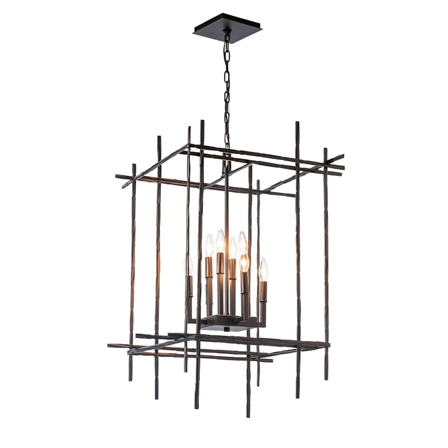 Hubbardton Forge Tura 8 Light 28" Wide Taper Candle Style Chandelier