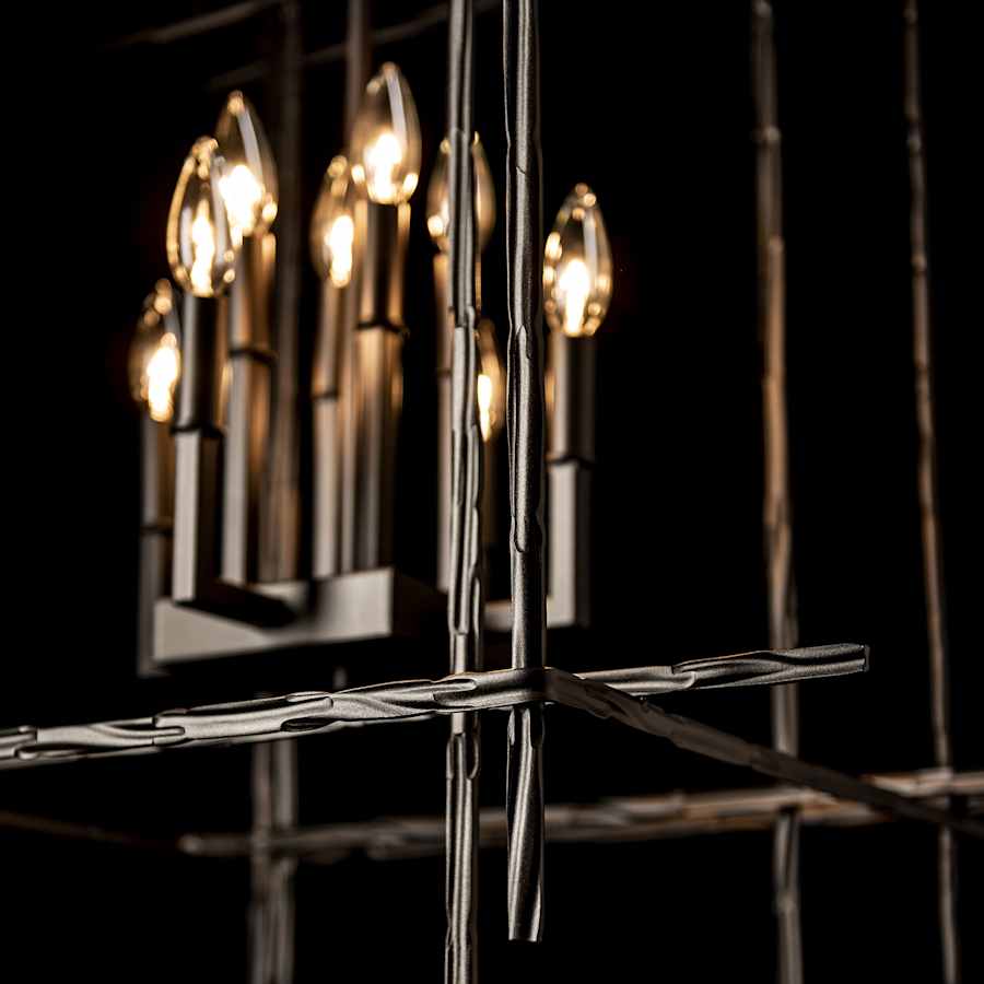 Hubbardton Forge Tura 8 Light 28" Wide Taper Candle Style Chandelier