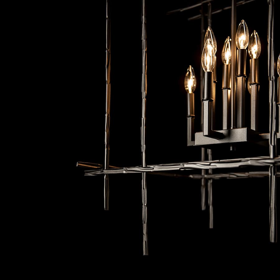 Hubbardton Forge Tura 8 Light 28" Wide Taper Candle Style Chandelier