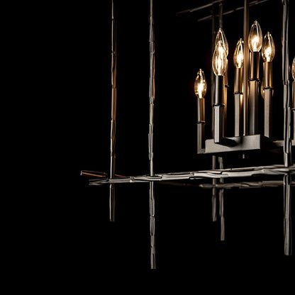 Hubbardton Forge Tura 8 Light 28" Wide Taper Candle Style Chandelier